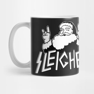 Santa goes Metal Santa Sleigher Funny Christmas for Metalheads Mug